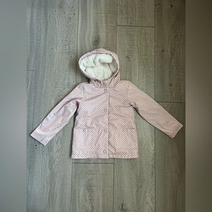 C&C California Light Pink Polka Dot Raincoat Size 4 Years